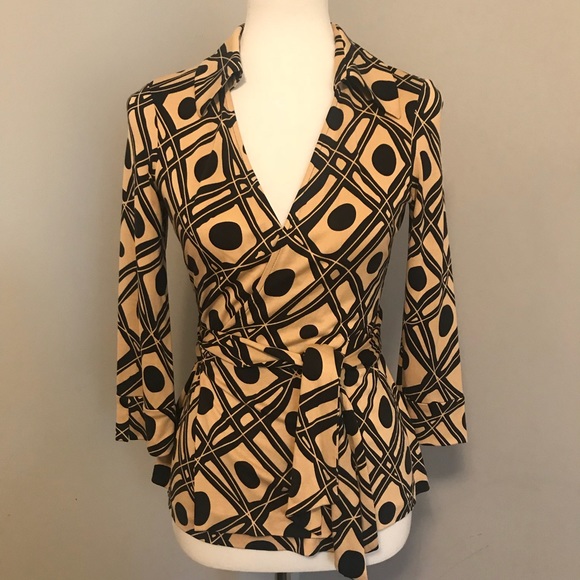 Diane Von Furstenberg Tops - Diane Von Furstenberg Jill wrap top